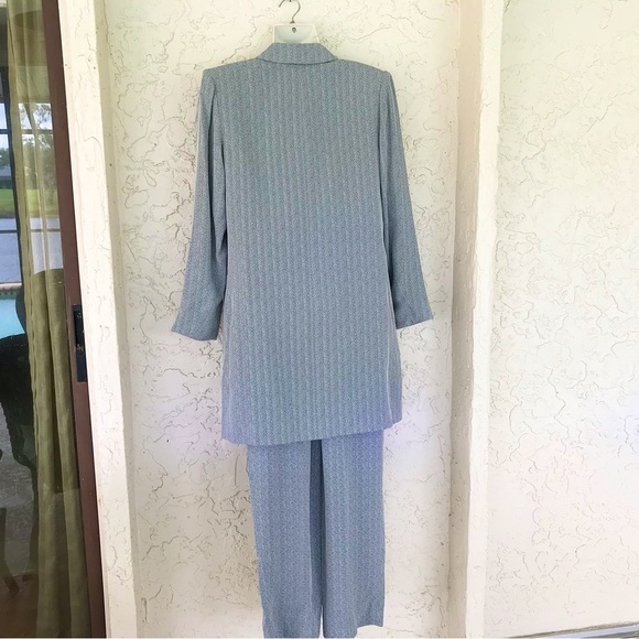 ✨Vintage Yves St Laurent Pant/Trouser Herringbone  Suit, 1980”s, Sz4/6, EU38 - Picture 8 of 9